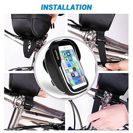 Lemego Waterproof Bicycle Handlebar Bag Phone Bracket Phone Holder Bicycle Bag